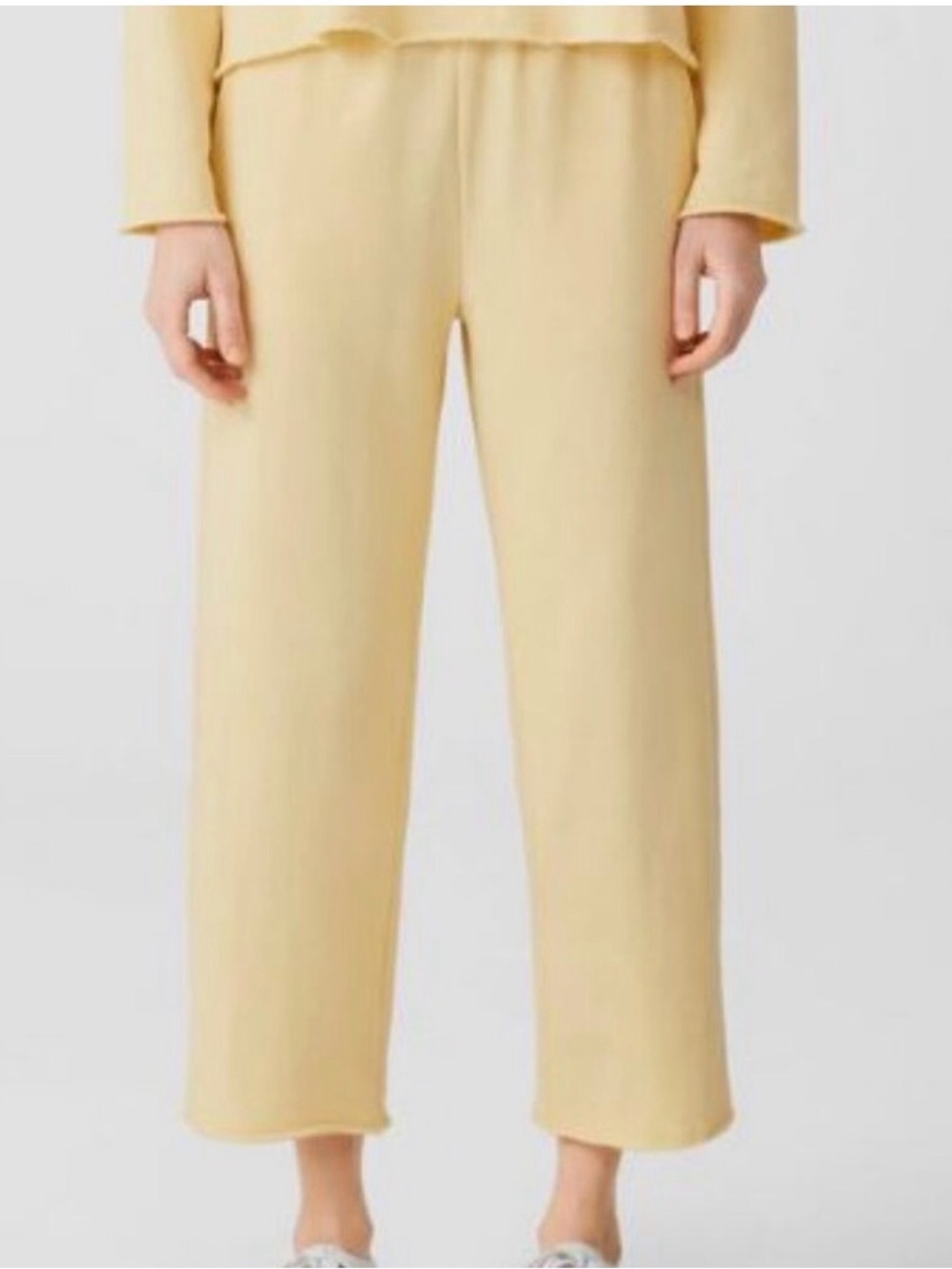 Eileen Fisher 2-piece soft yellow lounge set